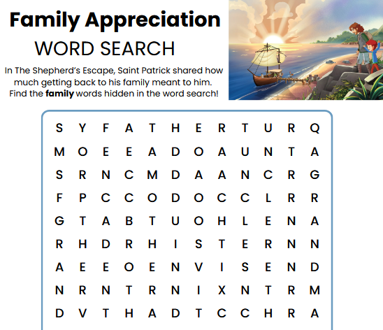 Family Appreciation Word Search
