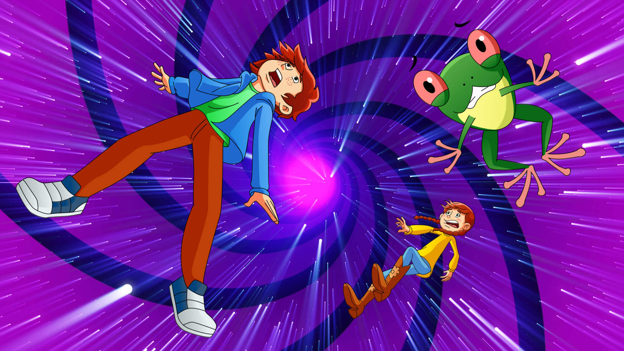Imagen del emocionante viaje en el tiempo de Patrick y Katie